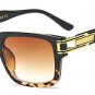 SHAUNA 7 Colors Fashion Alloy Hinge Men Square Sunglasses Brand Designer Vintage Women Gradient/Clea