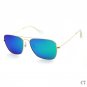 LongKeeper 2017 New Arrived Metal Alloy Sunglasses for Men Points Square Coating Sun Glasses UV 400