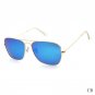 LongKeeper 2017 New Arrived Metal Alloy Sunglasses for Men Points Square Coating Sun Glasses UV 400