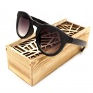 BOBO BIRD CG009 Handmade Fashion Cat Eye Design Imitative Ebony Wood Sunglass Ladies Summer Beach Gl