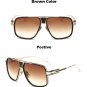 2017 New Fashion Big Frame Sunglasses Men Square Fashion Glasses for Women High Quality Retro Sun Gl