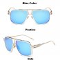 2017 New Fashion Big Frame Sunglasses Men Square Fashion Glasses for Women High Quality Retro Sun Gl