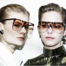 2017 New Big Frame Flat Top Women Sunglasses Fashion Superstar Brand Designer Oversized Clear Gradie