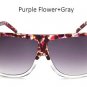 2017 New Big Frame Flat Top Women Sunglasses Fashion Superstar Brand Designer Oversized Clear Gradie