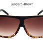 2017 New Big Frame Flat Top Women Sunglasses Fashion Superstar Brand Designer Oversized Clear Gradie