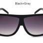 2017 New Big Frame Flat Top Women Sunglasses Fashion Superstar Brand Designer Oversized Clear Gradie