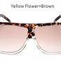 2017 New Big Frame Flat Top Women Sunglasses Fashion Superstar Brand Designer Oversized Clear Gradie