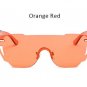 Candy Color Rimless Shield Sunglasses