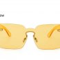 TSHING 2017 New Brand Designer Square Women Sunglasses Vintage Rimless Sun Glasses For Female UV400