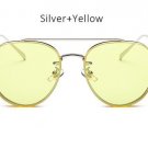 TSHING New Clear Lens Round Women Fashion Sunglasses Men Vintage Brand Designer M Sun Glasses