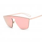 New Fashion Women Cat Eye Sunglasses Unique One Piece Lens Mirror Cateye Sun Glasses