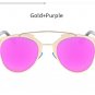 TSHING Fashion Cat Eye Sunglasses Women Brand Designer Metal Frame Vintage Mirror Cateye Sun Glasses