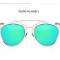TSHING Fashion Cat Eye Sunglasses Women Brand Designer Metal Frame Vintage Mirror Cateye Sun Glasses