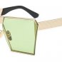 ROYAL GIRL New brand designer Mirrored Glasses Shield style Sunglasses Women Vintage Oversize Sun gl