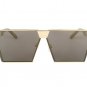 ROYAL GIRL New brand designer Mirrored Glasses Shield style Sunglasses Women Vintage Oversize Sun gl