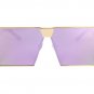 ROYAL GIRL New brand designer Mirrored Glasses Shield style Sunglasses Women Vintage Oversize Sun gl