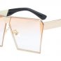 ROYAL GIRL New brand designer Mirrored Glasses Shield style Sunglasses Women Vintage Oversize Sun gl