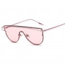 2016 New Oversized Women Flat Top Sunglasses Fashion Korea Brand Designer Steampunk Mirror Sun Glass
