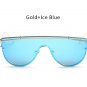 2016 New Oversized Women Flat Top Sunglasses Fashion Korea Brand Designer Steampunk Mirror Sun Glass