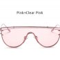 2016 New Oversized Women Flat Top Sunglasses Fashion Korea Brand Designer Steampunk Mirror Sun Glass