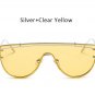 2016 New Oversized Women Flat Top Sunglasses Fashion Korea Brand Designer Steampunk Mirror Sun Glass