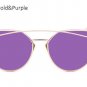 Women Cat eye Optical Glasses Frame 2017 New Brand Design Mirror Rose Gold Clear Cateye Sunglasses F