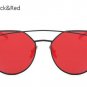 Women Cat eye Optical Glasses Frame 2017 New Brand Design Mirror Rose Gold Clear Cateye Sunglasses F