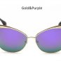 Vintage Cat Eye Women Sunglasses Fashion Ladies Cateye Mirror Sun Glasses