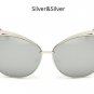 Vintage Cat Eye Women Sunglasses Fashion Ladies Cateye Mirror Sun Glasses