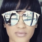 TSHING Fashion Classic Cat Eye Sunglasses Women Luxury Brand Designer Metal Frame Vintage Mirror Sun