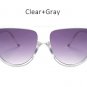 New Fashion Flat Top Goggle Sunglasses Women Vintage Brand Designer Sun Glasses