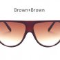 New Fashion Flat Top Goggle Sunglasses Women Vintage Brand Designer Sun Glasses