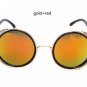 Steampunk Men\'s Vintage Round Sunglasses Men Women Brand Designer Retro Steam Punk Circle Mirror Su