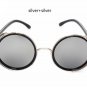 Steampunk Men\'s Vintage Round Sunglasses Men Women Brand Designer Retro Steam Punk Circle Mirror Su