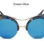 Vintage Cat Eye Sunglasses Women Brand Designer Mirror Retro Circle Sun Glasses