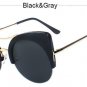 Vintage Cat Eye Sunglasses Women Brand Designer Mirror Retro Circle Sun Glasses