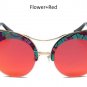 Vintage Cat Eye Sunglasses Women Brand Designer Mirror Retro Circle Sun Glasses
