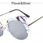 Vintage Cat Eye Sunglasses Women Brand Designer Mirror Retro Circle Sun Glasses