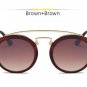 GATSBY Double Bridge Round Sunglasses Women Men Fashion Aviation Mirror Sun glasses