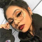 ROYAL GIRL 2017 New High Quality Big Frame Sunglasses Women Brand Designer Hexxagon Gradient Color G