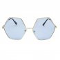 ROYAL GIRL 2017 New High Quality Big Frame Sunglasses Women Brand Designer Hexxagon Gradient Color G