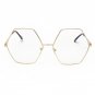 ROYAL GIRL 2017 New High Quality Big Frame Sunglasses Women Brand Designer Hexxagon Gradient Color G