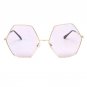 ROYAL GIRL 2017 New High Quality Big Frame Sunglasses Women Brand Designer Hexxagon Gradient Color G