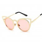 New Women Cat Eye Sunglasses Fashion Clear Lenses Brand Designer Mirror Cateye Sun Glasses For Ladie