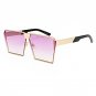ROYAL GIRL Metal Unique Sunglasses Women Square Vintage retro ombre lens 2017 summer Fashion Glasses