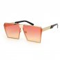ROYAL GIRL Metal Unique Sunglasses Women Square Vintage retro ombre lens 2017 summer Fashion Glasses