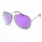 ROAYL GIRL High Quality Women Retro Sunglasses Classic Brand Designer Oval Sunglasses Coating Mirror