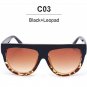 Women Sunglasses Brand Designer Classic Super Star Kim Kardashian celebrity Flat Top Shades Sun Glas