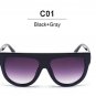 Women Sunglasses Brand Designer Classic Super Star Kim Kardashian celebrity Flat Top Shades Sun Glas