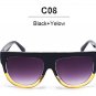 Women Sunglasses Brand Designer Classic Super Star Kim Kardashian celebrity Flat Top Shades Sun Glas